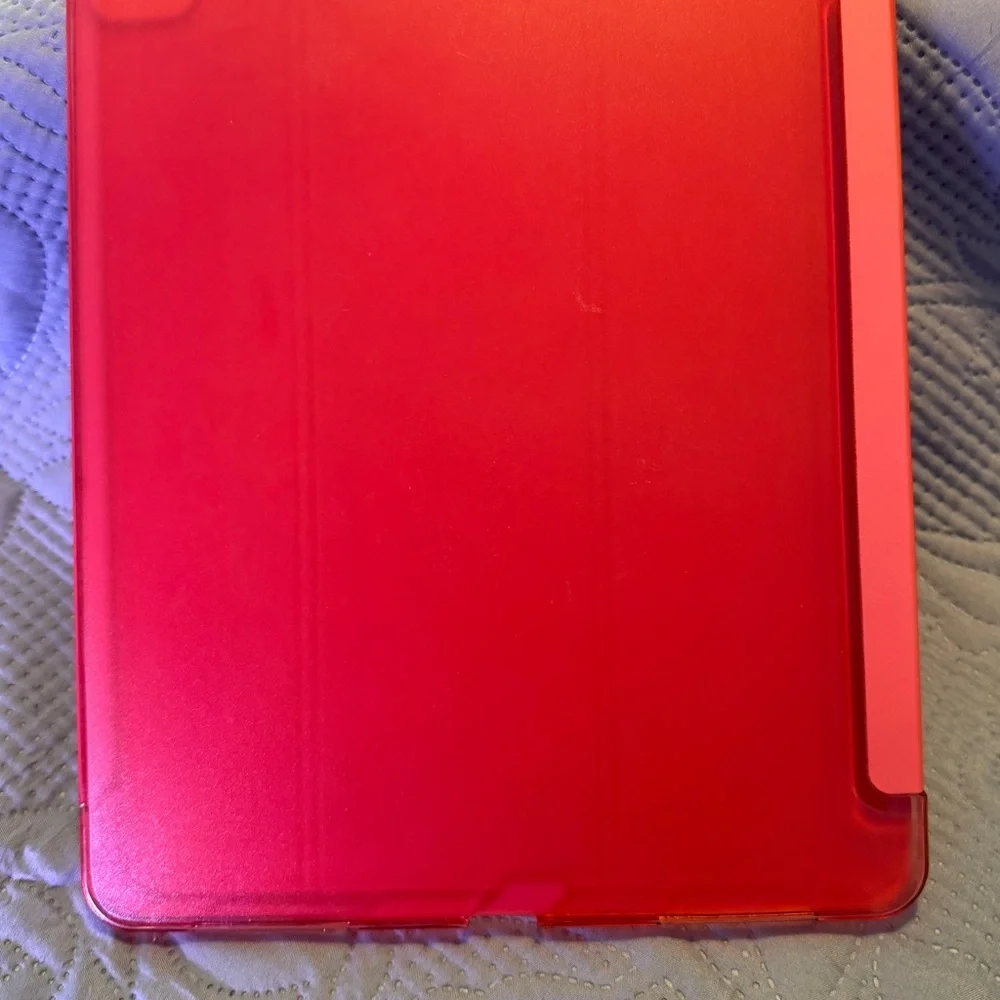 Pink Tri-Fold Tablet Cover with Smooth Matte Finish
